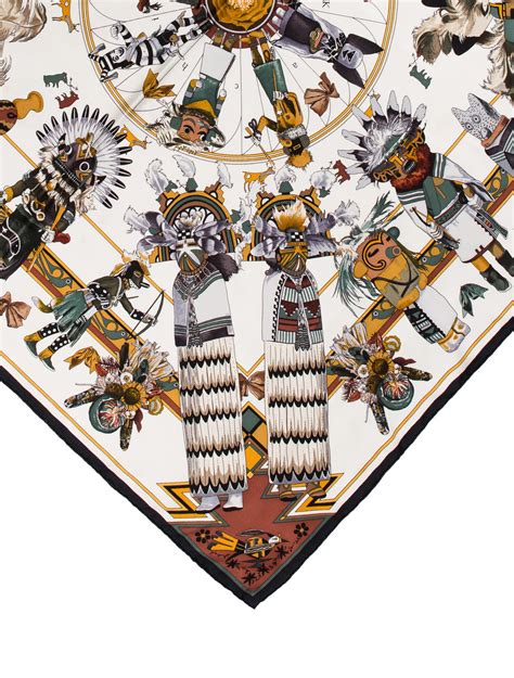 kachinas silk scarf